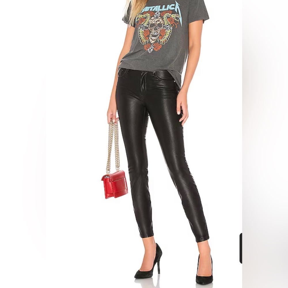 Blank NYC Faux Leather Pant in Boom Bap Black Size 27